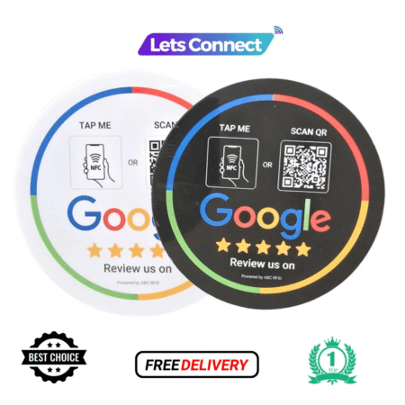 Home 20 Nfc &Amp; Qr Google Review White And Black Stickers