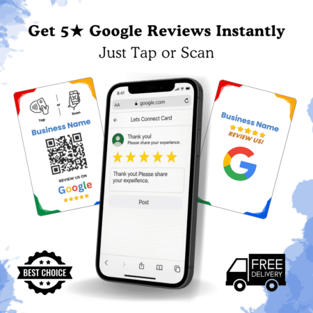 Home 16 Nfc Google Review Cards - Tap &Amp; Qr Code Rating Card